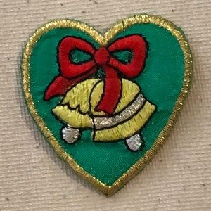 10/$10 - Vintage Christmas Bells Appliqué Patch